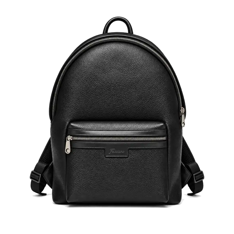 Fassiano Rifano, cartable cuir, vue principale